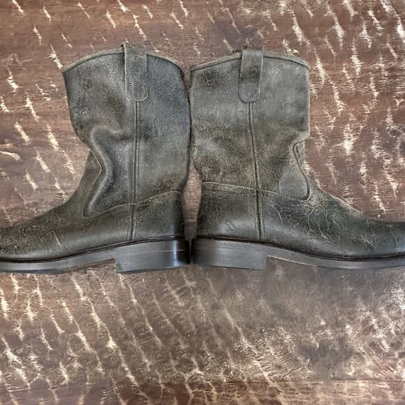 Allen Edmonds Dallas Roper Boots Mens 9 D Husk Brown Leather (444N) NWOT - Picture 5 of 9